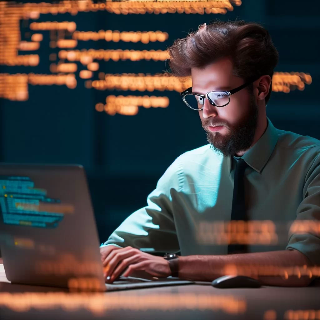 Developer at work